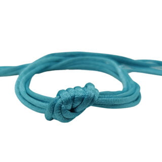 Zijde koord nylon satijn 2mm dik aqua blauw