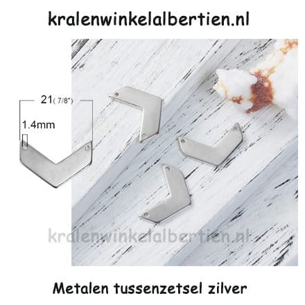 Connector zilver v vorm sieraden maken