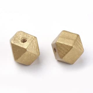 Kraal hout goud 12mm goud sieraden maken