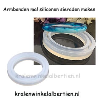 Zelf armband maken silicone mallen epoxy giethars resin art