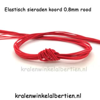 Sieraden elastiek rook 0.8mm dik nylon kralen rijgen