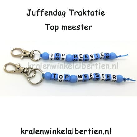 Traktatie meester uitdelen top cadeau