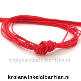 Macramé knopen nylon draad rood 1mm