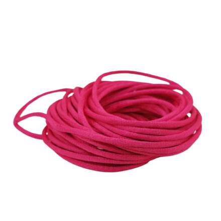 Satijnen nylon koord 2mm dik roze