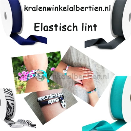Verbazingwekkend Elastisch lint ibiza voor het maken van armbandjes- Kralenwinkel OK-89