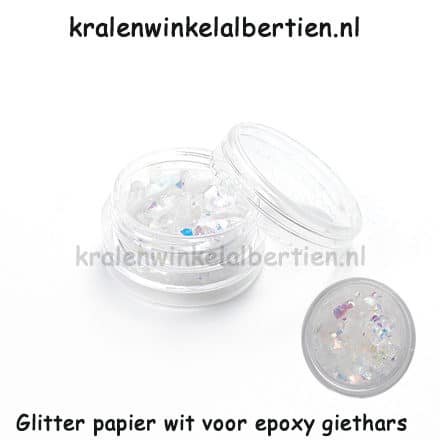 Glitterpapier ab kleur glans voor eposy giethars