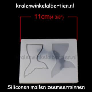 Flexibele mal transparant zeemeermin staart epoxy gieten