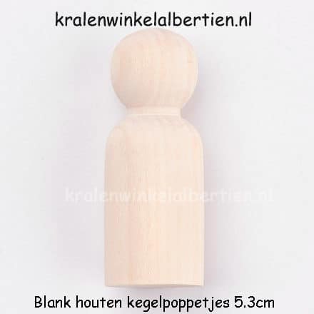 Houten poppetjes familie maken blank hout ongelakt