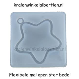 Siliconen mal sterren bedeltje zelf maken DIY epoxy giethars resin art