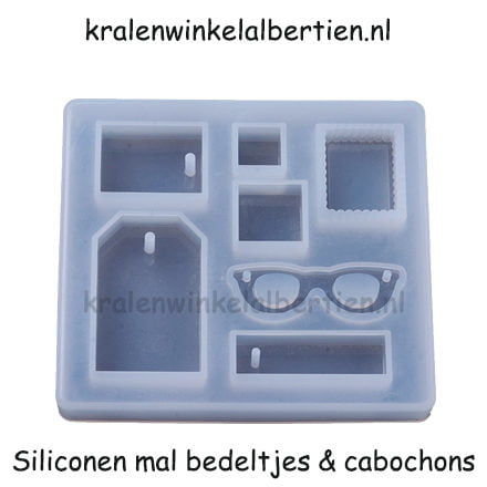 Flexibele mal silicone bedels cabochon maken resin art epoxy giethars sieraden