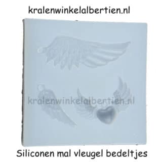 Flexibele mallen silicone zelf vleugeltjes bedels maken resin art hars