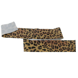 Breed luipaard print elastiek 25mm