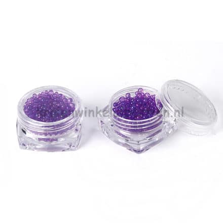 Glazen parels 3mm resin art sieraden maken geen gaatje paars