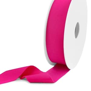 Sieraden elastiek lint breed roze fuchsia sos armband met naam maken