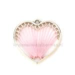 6146 roze goud geweven hartje +&euro;&nbsp;1,50