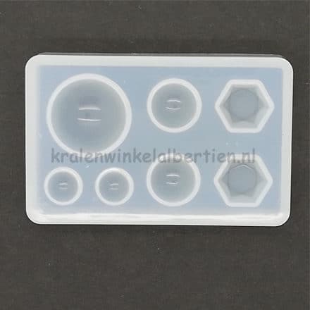 Flexibele transparant mal silicone cabochons sieraden maken resin art epoxy giethars