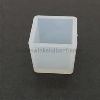 Vierkante siliconen mal 2.5cm resin art sieraden epoxy giethars