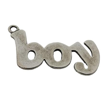 It's a boy bedeltje zilveren hanger