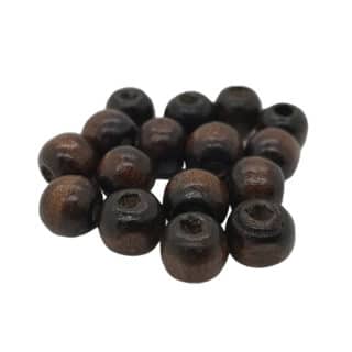 Kraal hout bruin 10mm rond