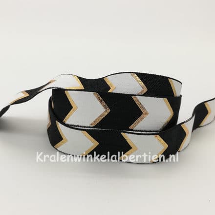 Elastisch ibiza elastiek koord zwart wit goud pijlen armbanden maken