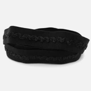 Sieraden elastiek 15mm breed zwart DIY armbanden maken