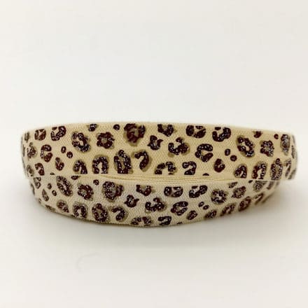 Trendy luipaarden print elastiek koord 1.5cm breed armbandjes maken tijgerprint panterprint