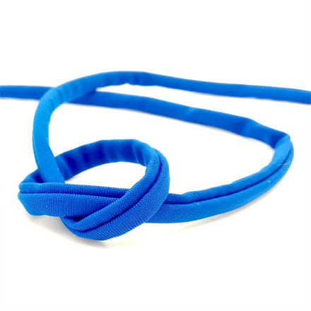 Sieraden elastiek kobalt blauw elastisch ibiza lint gestikt 5mm