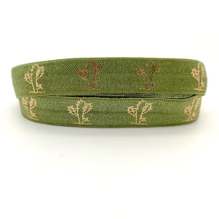 Elastiek koord breed olijf groen cactus goud 1.5cm breed armbanden maken