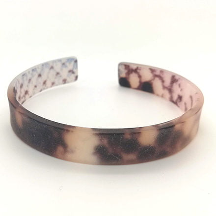 Matte armbanden snake dierenprint 1mm breed trendy