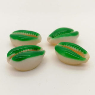 Schelpkralen cowrie hangers groen zomer zee strand armbandjes zelf maken