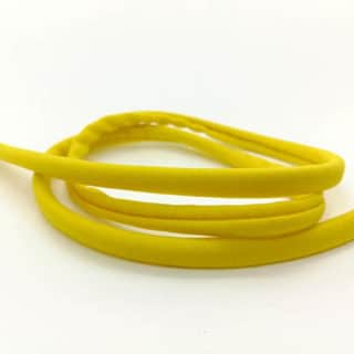 Elastiek lint koord Ibiza style geel armband DIY zelf maken