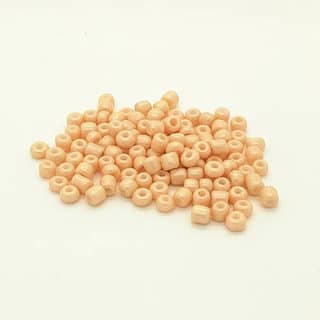 Rocaille kraaltjes glas 4mm abrikoos beige Ibiza style sieraden zelf maken