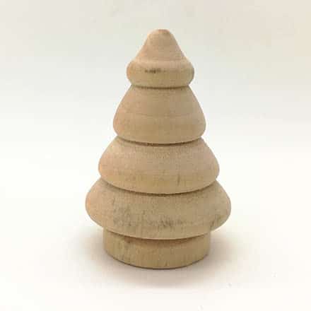 Kerstboom zelf maken blank hout schilderen kerst creatief