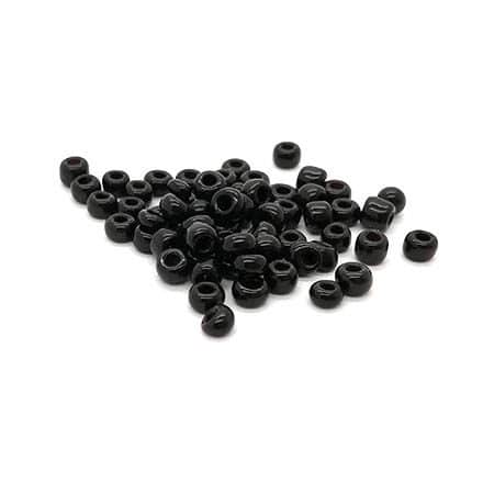 Rocaille glaskralen klein 3mm zwart zelf sieraden maken