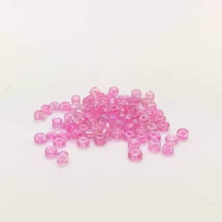 Pear pink rocailles kleine glaskralen zelf sieraden maken
