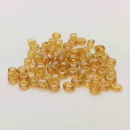 Transparant gouden rocailles glaskraaltjes kleine seed beads zelf sieraden maken