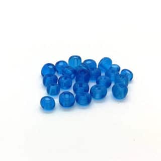 Blauwe rocailles 4mm transparant zelf armbandjes rijgen