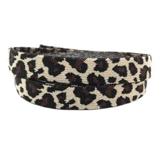 Velvet elastiek koord leopard luipaard panterprint zelf armbandjes maken