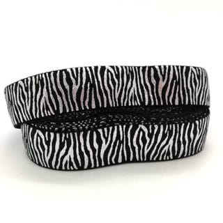 Breed sieraden elastiek koord zwart zilver zebra print trendy armbanden maken
