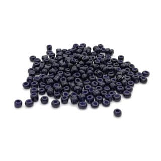 Navy blauwe rocailles glaskraaltjes donker blauw 2mm sieraden rijgen