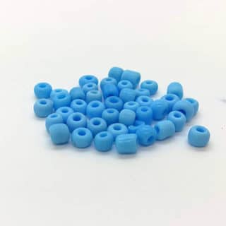 Rocaille glaskraaltje baby blauw klein armbandjes rijgen seed beads