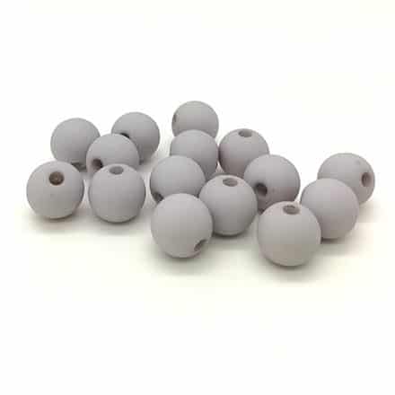 Matte kralen rond 8mm grijs ice grey zelf armbandjes rijgen