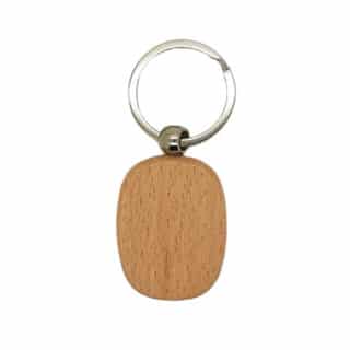 Sleutelhanger hout rechthoek ronde kantjes houtbranden cadeautjes maken