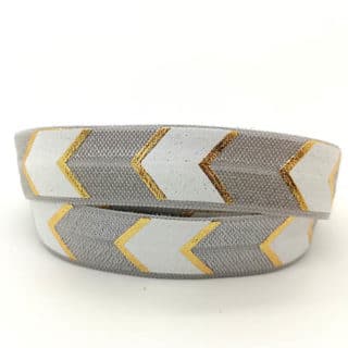 Elastische bias band elastiek koord lint grijs wit goud armbandjes zelf maken