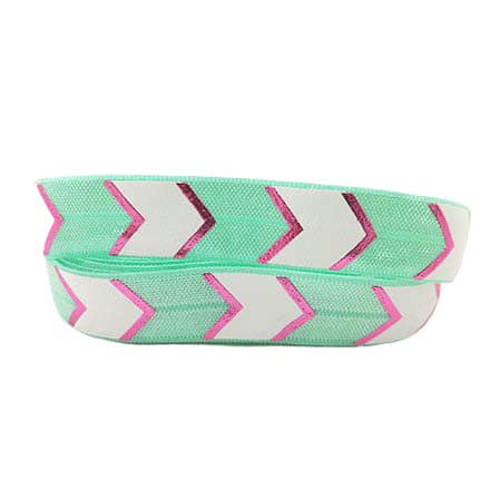 Elastisch lint koord aqua mint groen metallic roze wit bias band armbandjes zelf maken