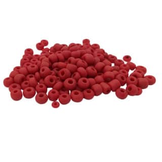 Rocailles kralen glas rood mat 4mm