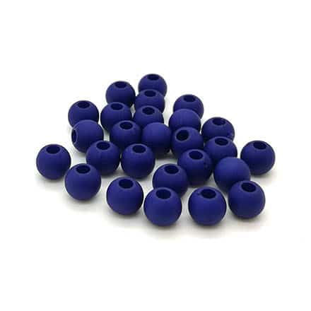 Acryl kralen rond donker blauw klein 4mm