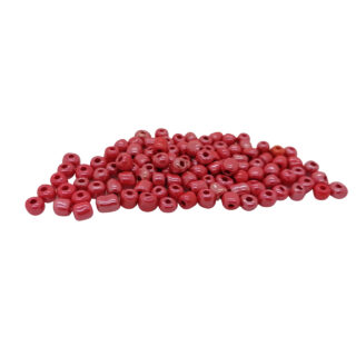 Rocailles glaskraaltjes seed beads zelf sieraden maken DIY ab glans rood