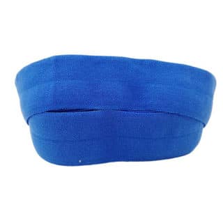 Elastisch lint blauw 2cm breed mat sieraden maken DIY armbandjes bais band