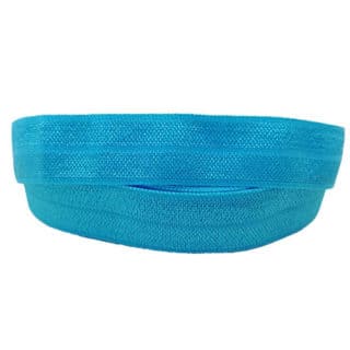 Turquoise blue elastisch lint koord 15mm breed sieraden zelf maken letterkralen